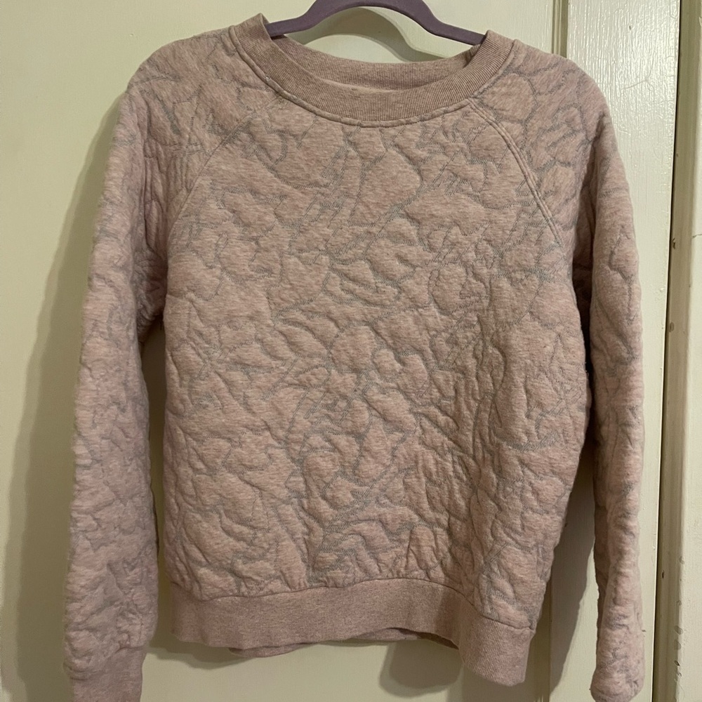 Women's Textured Pink Sweater